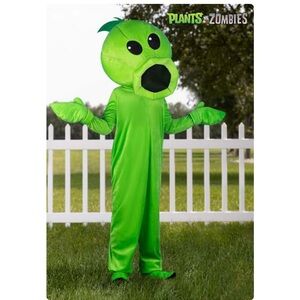 Green pea shooter costume. One time use. Size kids Medium